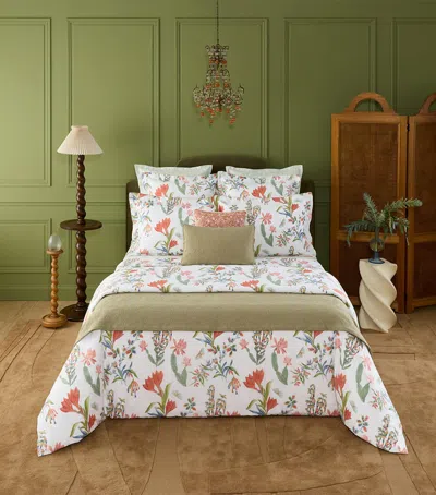 Yves Delorme Eze Super King Flat Sheet In White