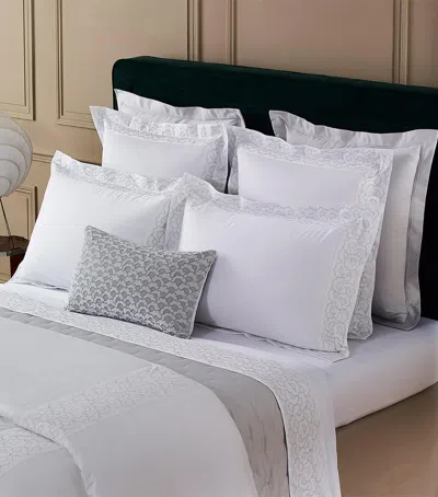 Yves Delorme Festons Flat Sheet In White