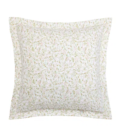Yves Delorme Floral Gaura Square Oxford Pillowcase In Neutral