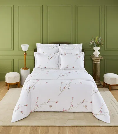 Yves Delorme Gaura Flat Sheet In White