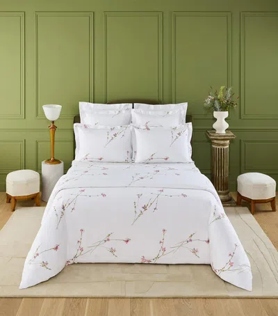 Yves Delorme Gaura King Fitted Sheet In White