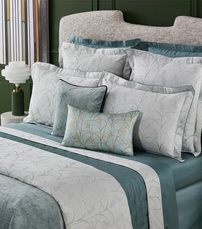 Yves Delorme Graminee Flat Sheet In Green