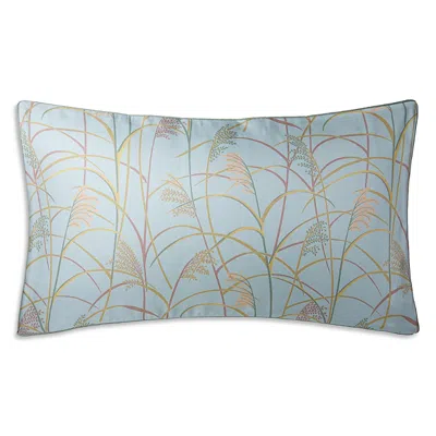 Yves Delorme Graminee Silk Decorative Pillow, 13 X 22 In Blue