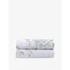 Yves Delorme Green Pollen Quilted Cotton-blend Bedcover In Multi