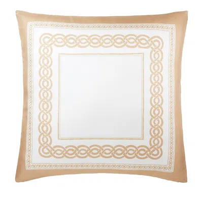 Yves Delorme Joyau Silk Decorative Pillow Cover In Gold