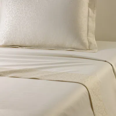 Yves Delorme Leopard Flat Sheet, Full/queen In Neutral