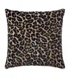 Yves Delorme Leopard Jacquard Cushion Cover In Animal Print