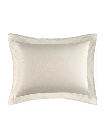 Yves Delorme Leopard King Oxford Pillowcase In Neutral