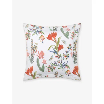 Yves Delorme Multicoloured Eze Floral-print Cotton-sateen Oxford Pillowcase 65cm X 65cm