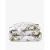 YVES DELORME YVES DELORME MULTICOLOURED JARDINS FLORAL-PATTERN DOUBLE ORGANIC-COTTON DUVET COVER