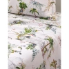 YVES DELORME YVES DELORME JARDINS GRAPHIC-PRINT ORGANIC-COTTON DOUBLE FLAT SHEET