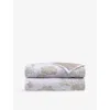 Yves Delorme Multicoloured Paysage Landscape-print Cotton-batiste Bedcov In Multi
