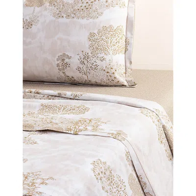 YVES DELORME PAYSAGE LANDSCAPE-PRINT COTTON-BATISTE FLAT SHEET