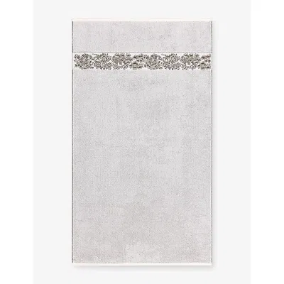 Yves Delorme Multicoloured Paysages Cotton Bath Towel 140cm X 70cm In White