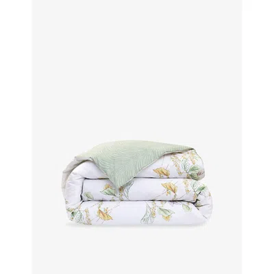 Yves Delorme Multicoloured Pollen Floral-print Cotton-batiste Duvet Cov