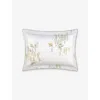 Yves Delorme Multicoloured Pollen Floral-print Cotton-batiste Oxford Pillowcase 50cm X 75cm In White
