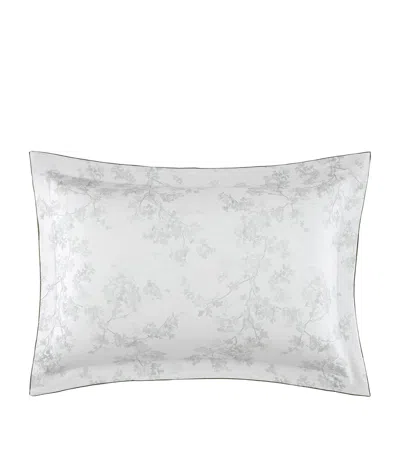 Yves Delorme Muses King Oxford Pillowcase In Gray