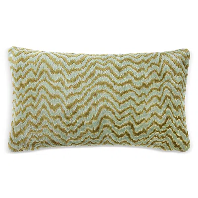 Yves Delorme Muses Velvet Decorative Pillow, 13 X 22 In Green