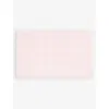 Yves Delorme Poudre Nature Floral-embroidery Organic-cotton Bathmat 55cm X 90cm In Poudre