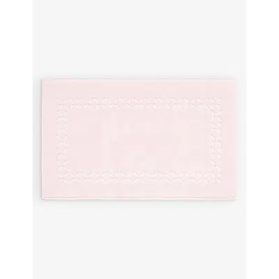 Yves Delorme Poudre Nature Floral-embroidery Organic-cotton Bathmat 55cm X 90cm
