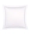 Yves Delorme Organic Cotton Colisée Blanc Square Oxford Pillowcase In White