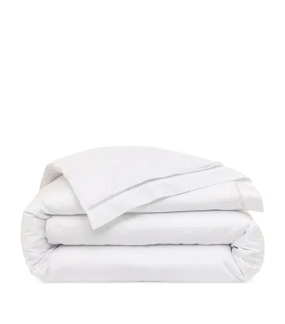 Yves Delorme Organic Cotton Colisée Blanc Super King Duvet Cover In White