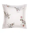 Yves Delorme Organic Cotton Corolles Square Pillowcase In White