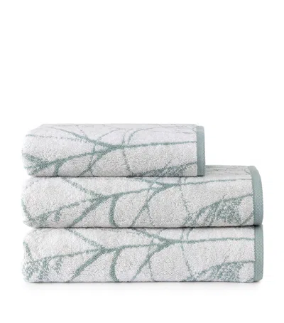 Yves Delorme Organic Cotton Graminée Hand Towel In White