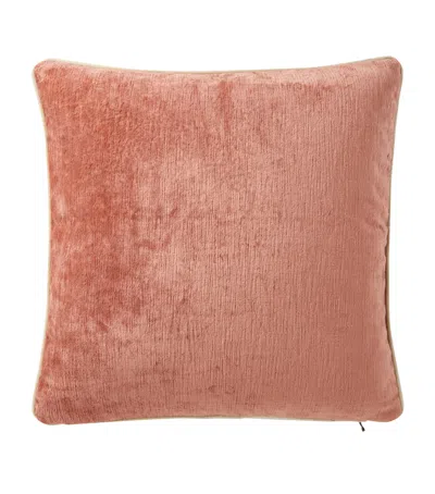 Yves Delorme Orphéo Square Cushion Cover In Pink