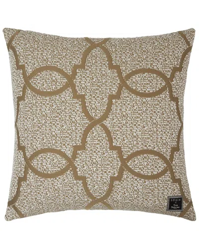 Yves Delorme Palazzo Cushion Cover In Brown