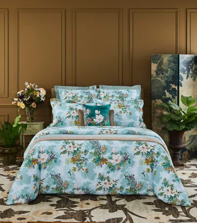 Yves Delorme Panorama Standard Oxford Pillowcase In Blue