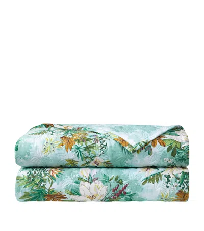 Yves Delorme Panorama Super King Bed Cover In Green