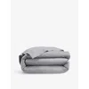 Yves Delorme Platine Triomphe Cotton Duvet Cover King In Platine