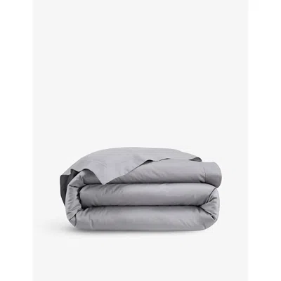 Yves Delorme Platine Triomphe Cotton Duvet Cover King