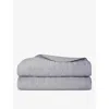 YVES DELORME YVES DELORME PLATINE TRIOMPHE COTTON-SATEEN BEDCOVER