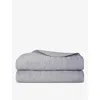 Yves Delorme Platine Triomphe Cotton-sateen Bedcover In Platine