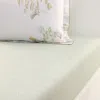 Yves Delorme Pollen Fitted Sheet, Queen In Green