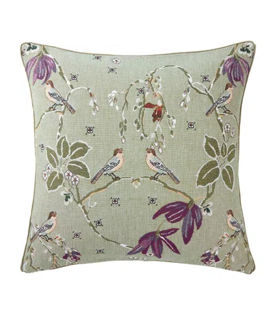 Yves Delorme Rameau Cushion Cover In Green
