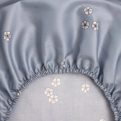Yves Delorme Rameau Fitted Sheet, King In Blue