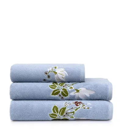 Yves Delorme Rameau Hand Towel In Blue