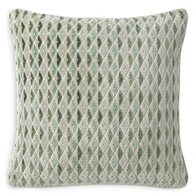 Yves Delorme Sculpted Velvet Decorative Pillow, 18 X 18 In Gray