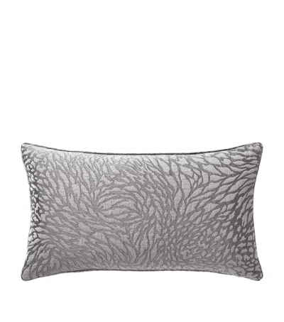 Yves Delorme Souvenir Rectangular Cushion Cover In Grey