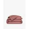 Yves Delorme Triomphe Cotton Duvet Cover Santal In Brown