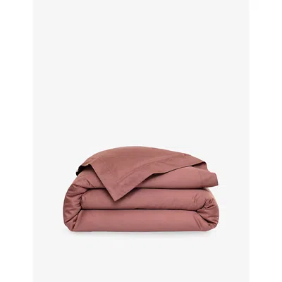 Yves Delorme Triomphe Cotton Duvet Cover Santal In Brown