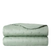 Yves Delorme Veronese Triomphe Veronese Quilted Super-king Organic Cotton-blend Bed Cover In Veronese