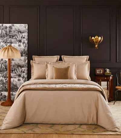 Yves Delorme Triomphe Double Flat Sheet In Beige