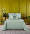 Yves Delorme Triomphe Double Flat Sheet In Green