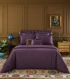 Yves Delorme Triomphe Double Flat Sheet In Purple
