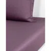 Yves Delorme Triomphe Cotton-sateen Fitted Sheet In Iris