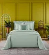 Yves Delorme Triomphe Double Fitted Sheet In Green